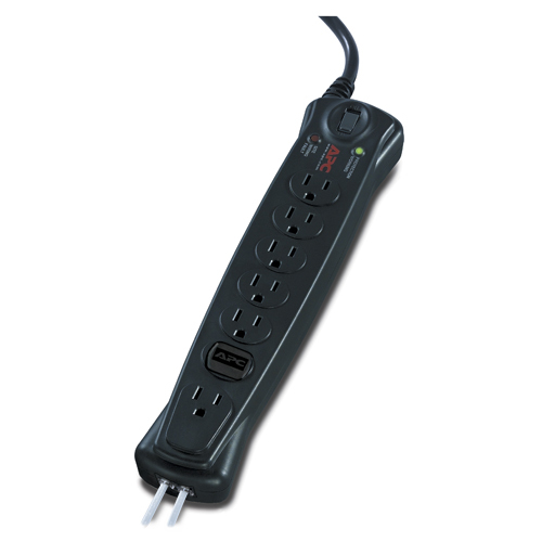 APC P7T SurgeArrest Essential Black 7 AC outlet(s) 120 V