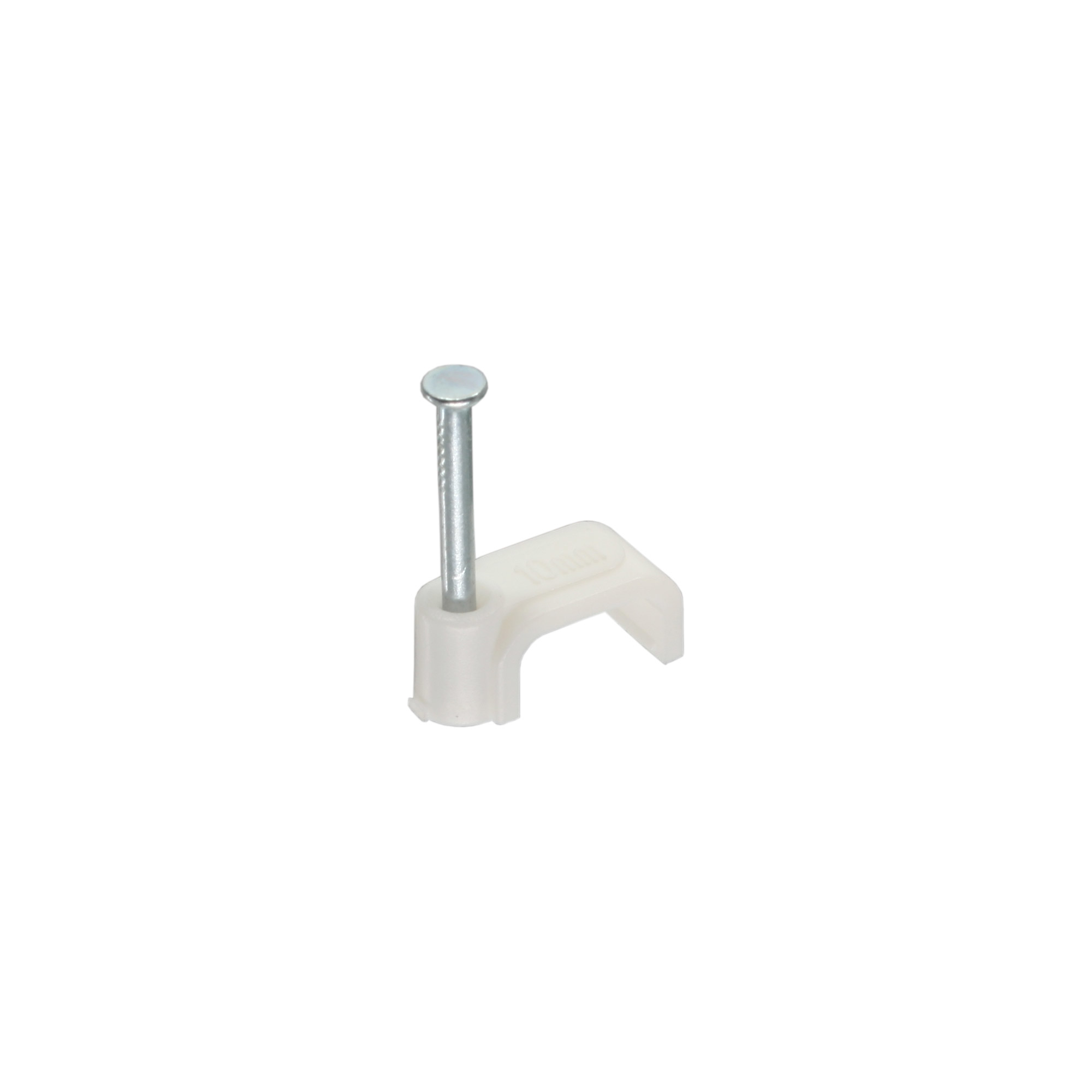 InLine 100pcs. Pack Square Cable Clamp 8mm white