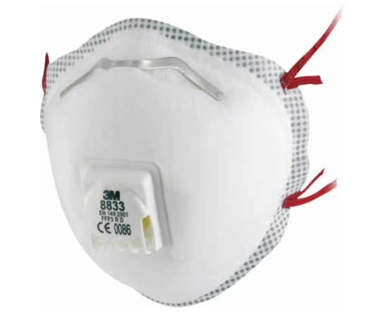 3M Atemschutzmaske 8833 - Klassik Schutzstufe FFP3 80 pc(s) Cup FFP1