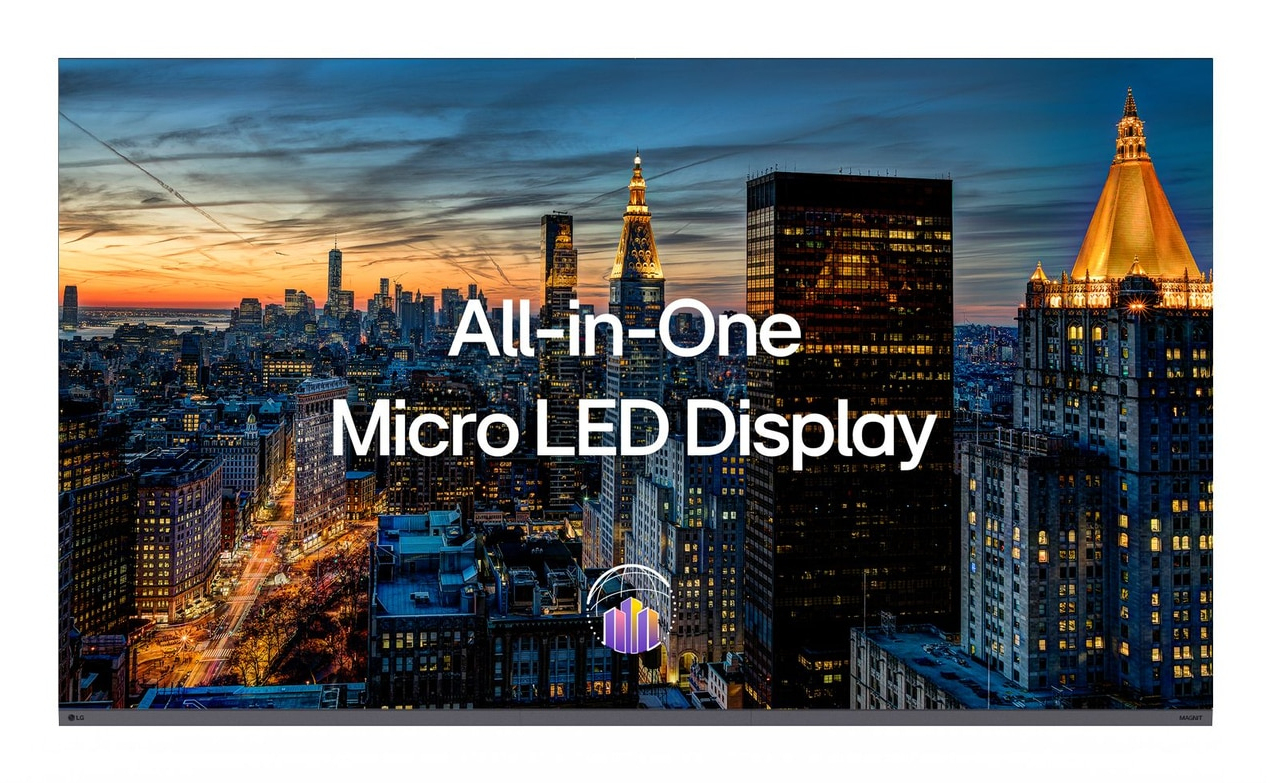 LG Magnit Digital signage flat panel 3.45 m (136") LED Wi-Fi 500 cd/m² 2K Black Built-in processor WebOS