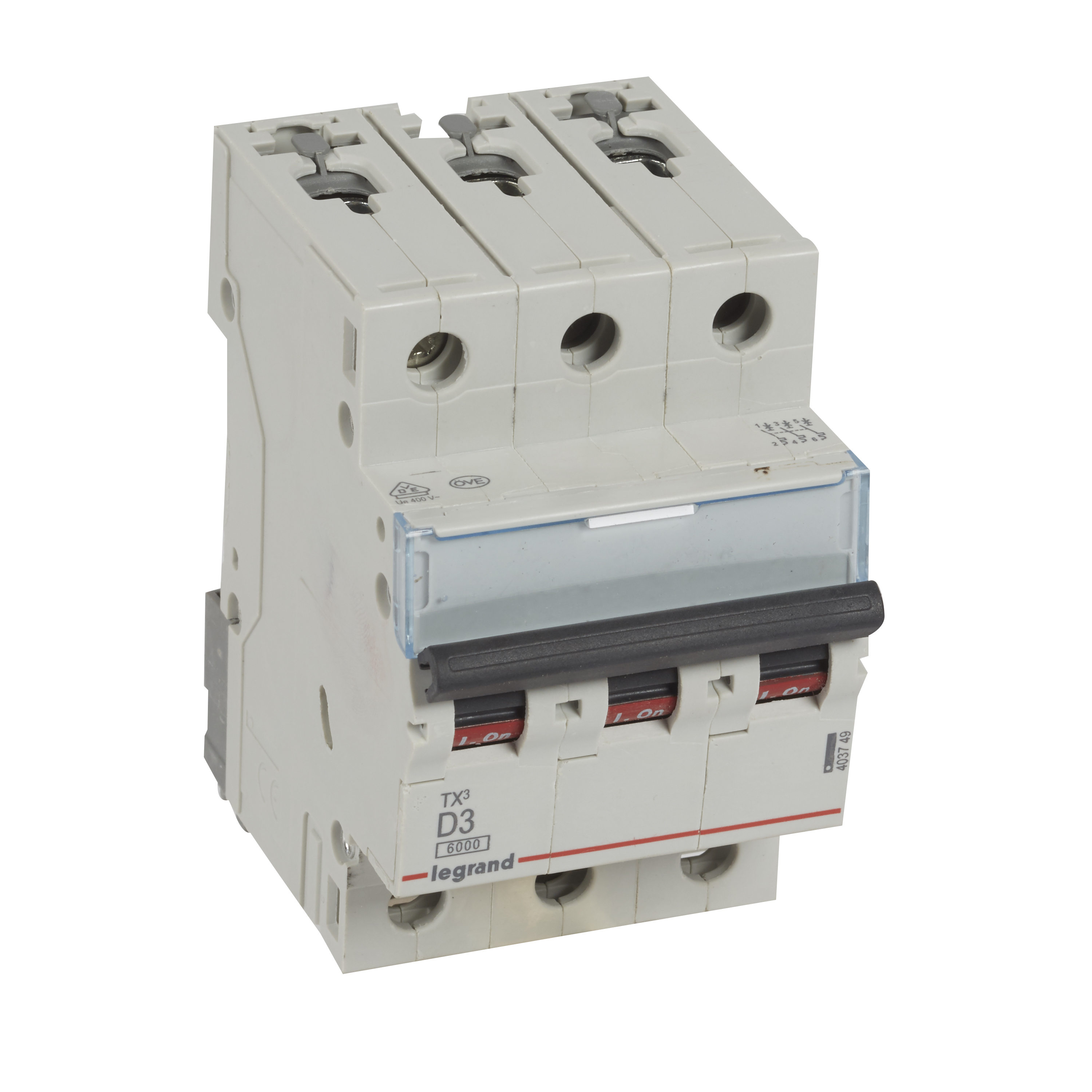 Legrand TX3 circuit breaker Miniature circuit breaker Type D 3