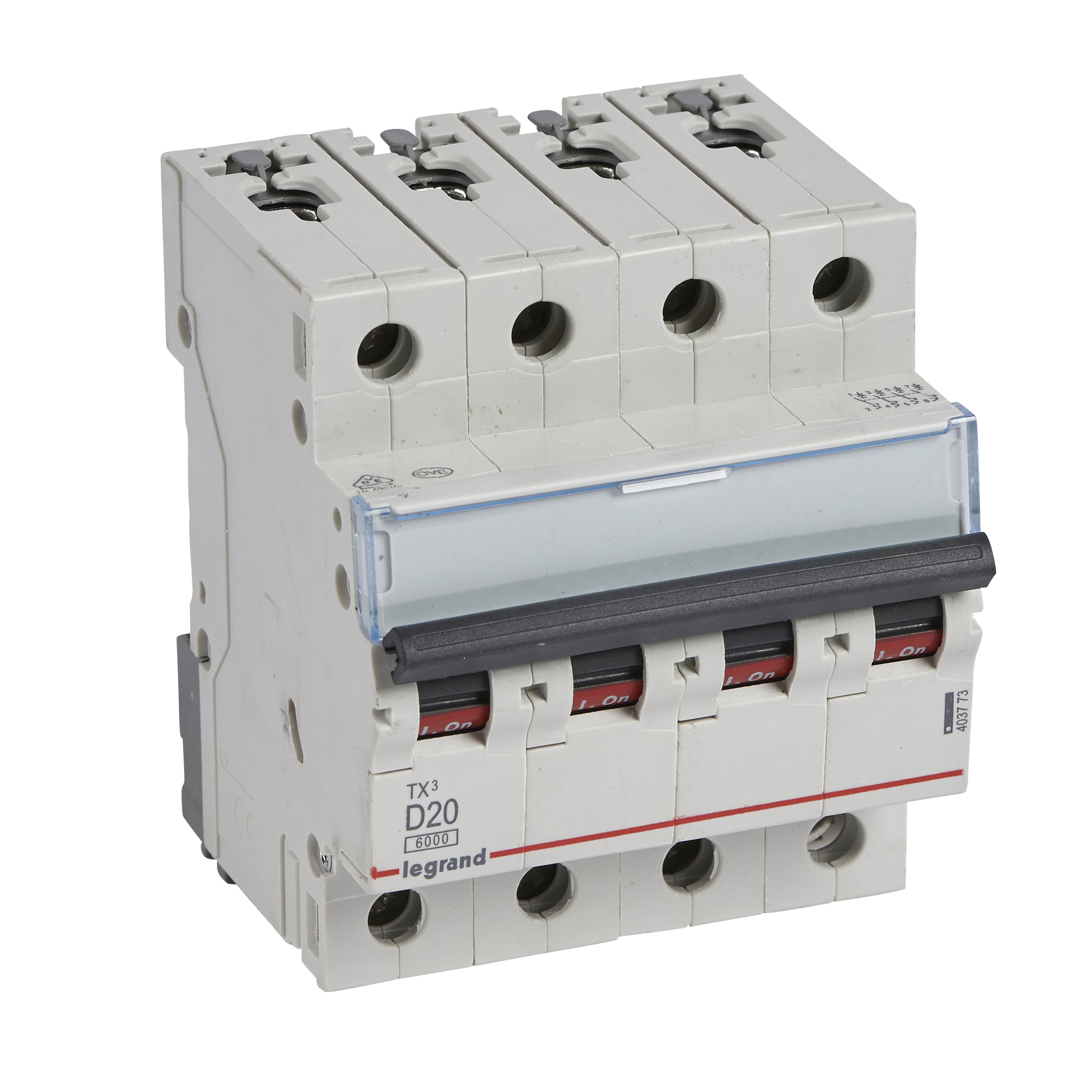 Legrand TX3 circuit breaker Miniature circuit breaker Type D 4