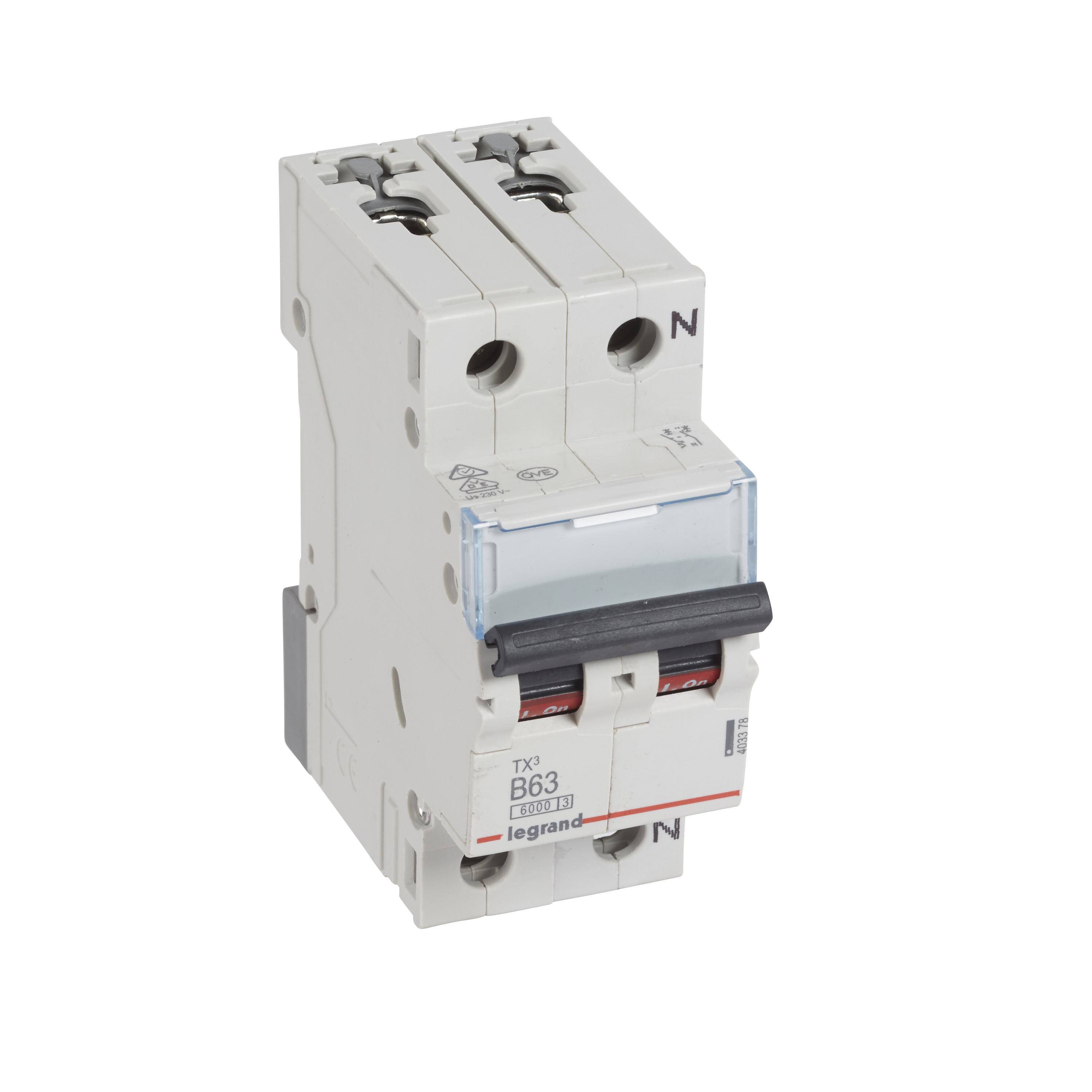 Legrand TX3 circuit breaker Miniature circuit breaker Type B 2