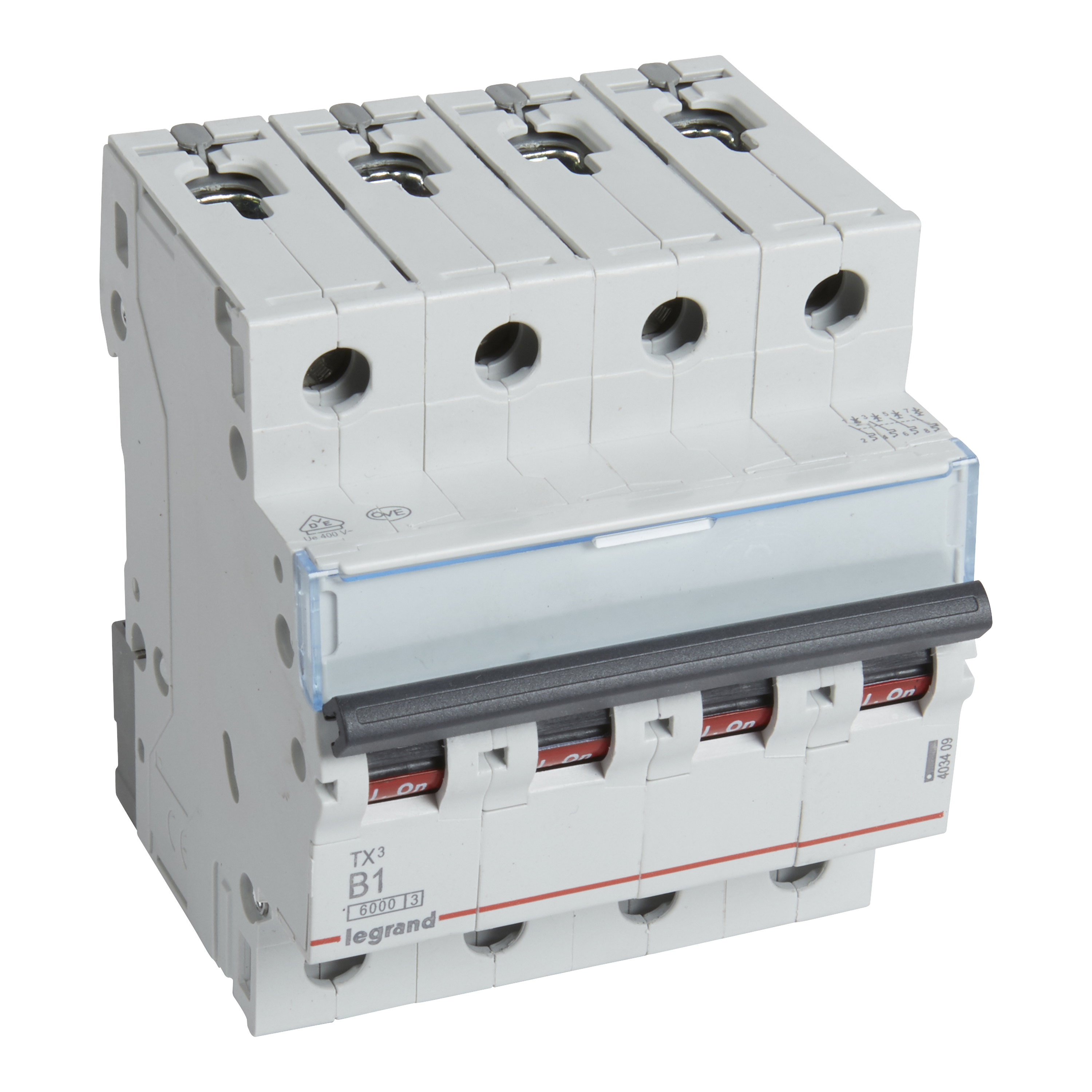 Legrand TX3 circuit breaker Miniature circuit breaker Type B 4
