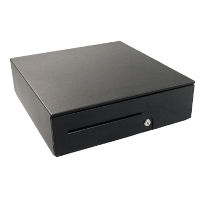 apg Solutions Heavy-Duty Point of Sale Cash Drawer | Series 100 T554B-BL1616-M3 - 5 Bill - 8 Coin - USB - Steel - Black - 4.9" Height x 16" Width x 16.8" Depth