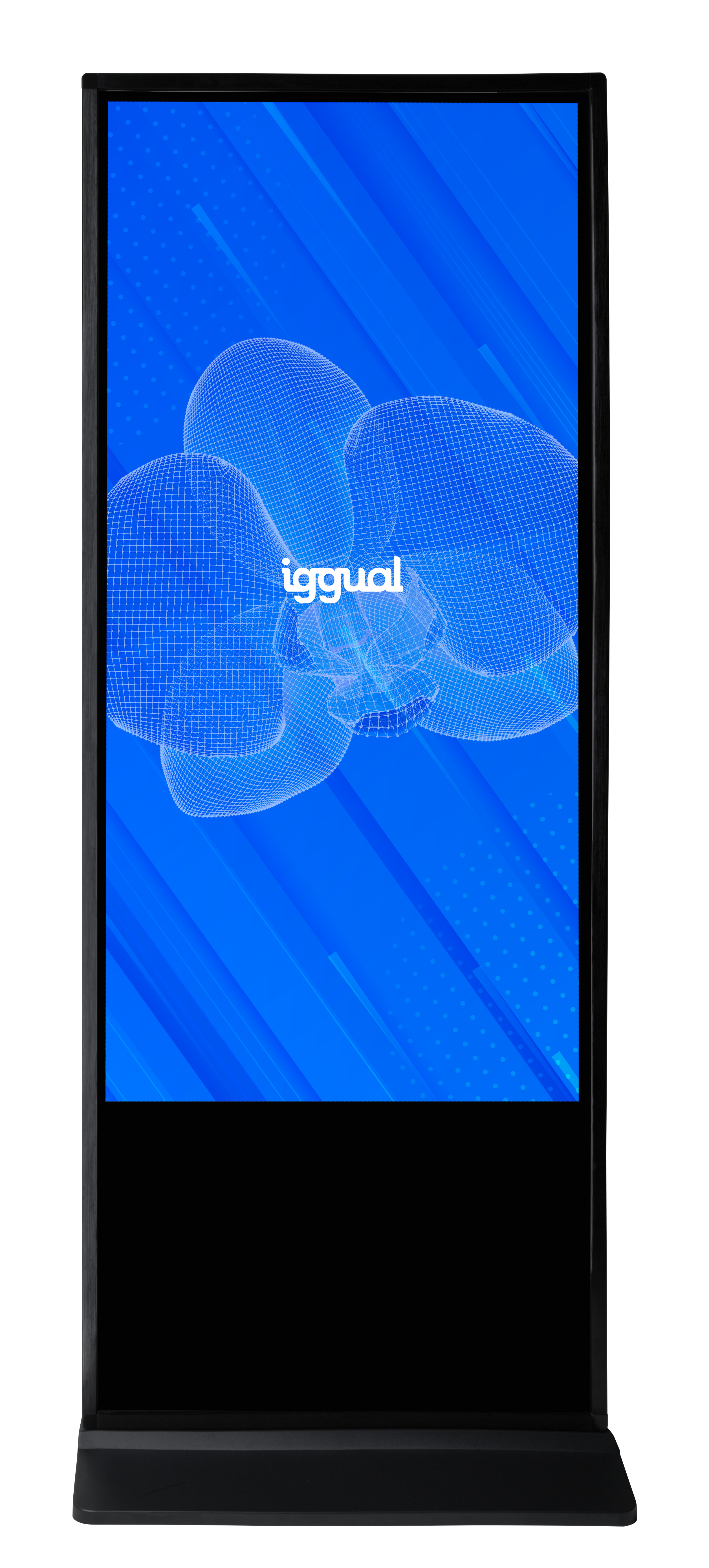 iggual ORCHID TI-55 Alto Brillo Kiosk design 139.7 cm (55") LCD Wi-Fi 1500 cd/m² 4K Ultra HD Black Touchscreen Built-in processor Windows 11 Pro