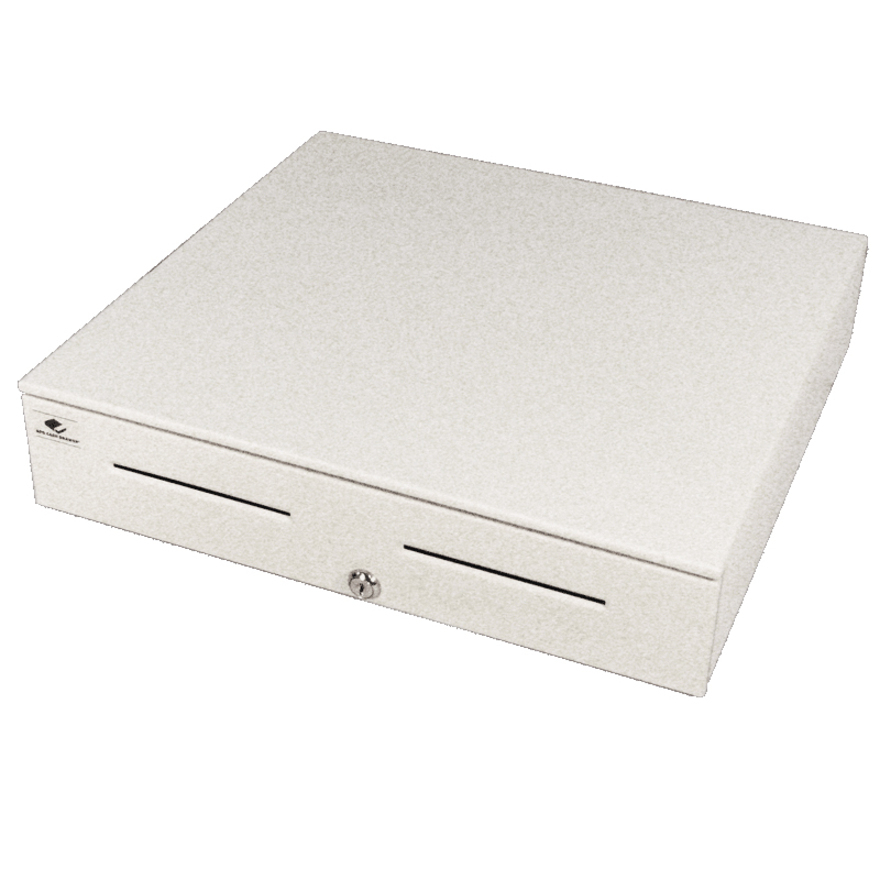 apg Solutions Heavy-Duty Point of Sale Cash Drawer | Series 4000 JB320-CW1816-C - 2 Media Slot - Solenoid 24V - White