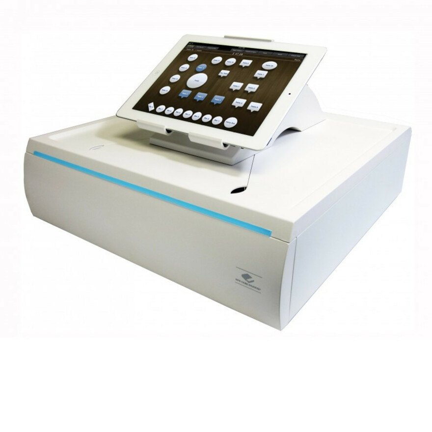apg Solutions Cash Drawer Stratis Cash Drawer - 5 Bill x 8 Coin - White - Printer Driven - 5.3" H x 16.2" W x 17.3" D