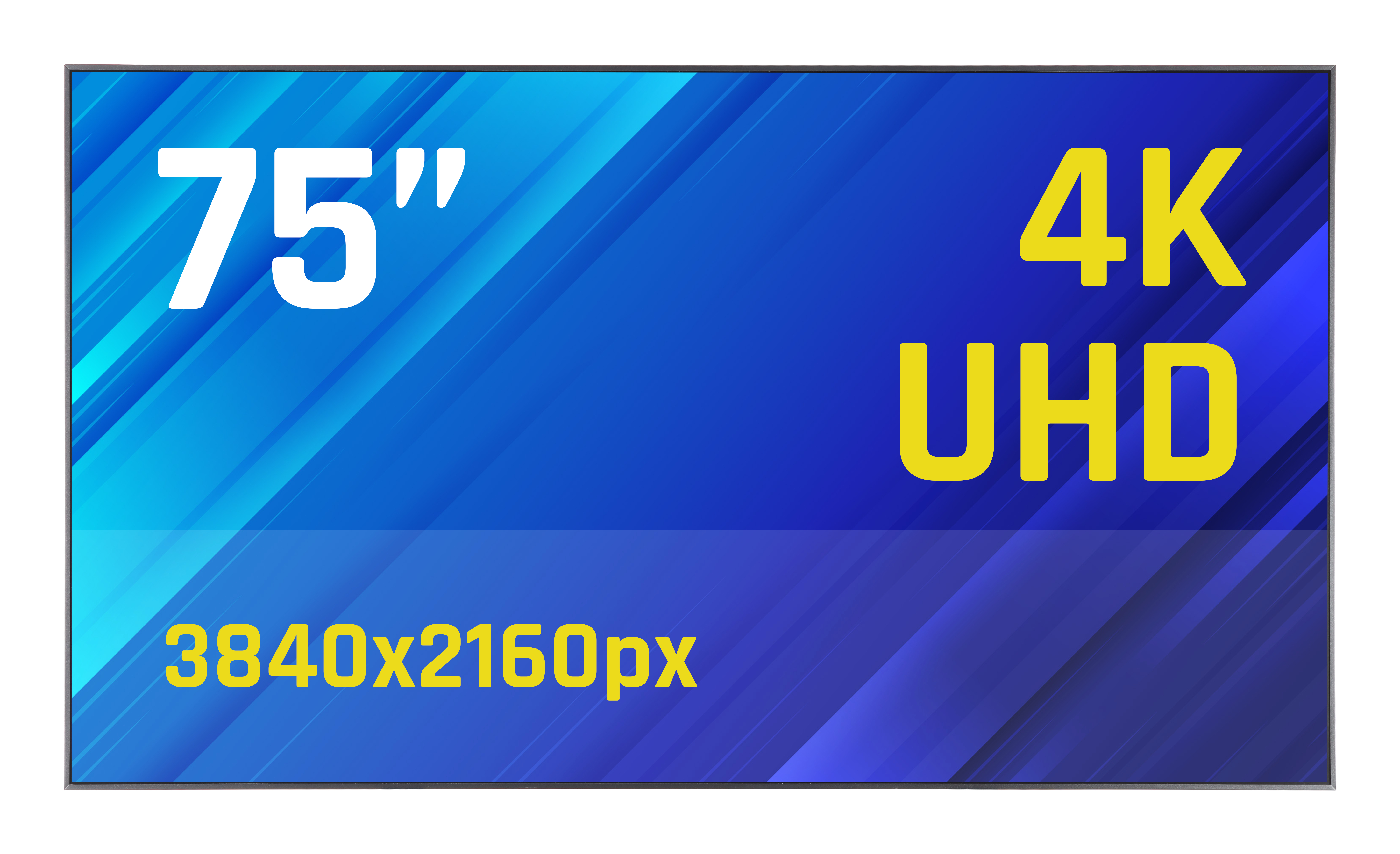 iggual IGG320051 Signage Display Digital signage flat panel 190.5 cm (75") LED Wi-Fi 1500 cd/m² 4K Ultra HD Steel Built-in processor Android 11