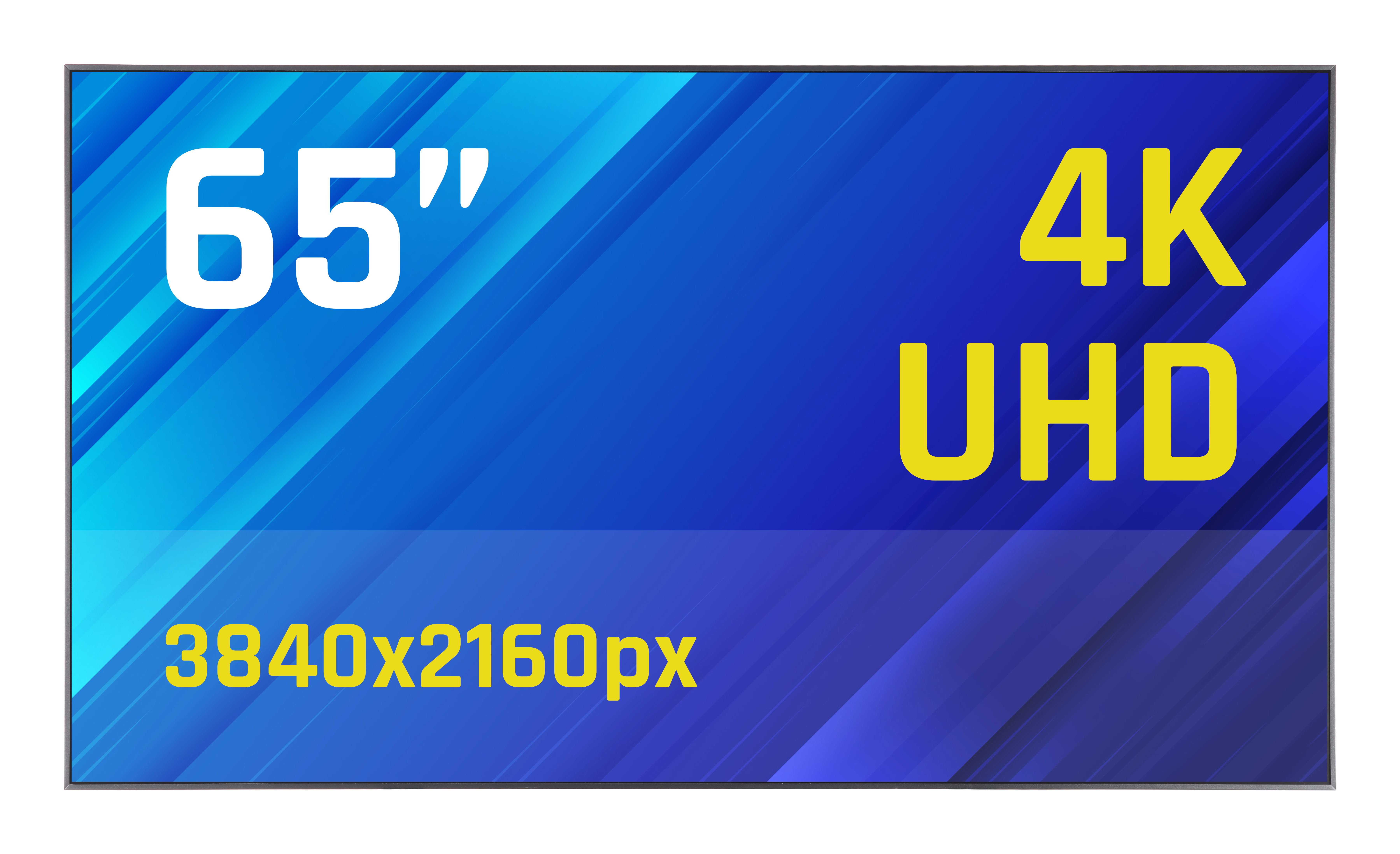 iggual IGG320068 Signage Display Digital signage flat panel 165.1 cm (65") LED Wi-Fi 1500 cd/m² 4K Ultra HD Steel Built-in processor Android 11