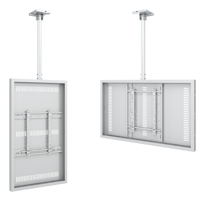 Multibrackets M Pro Series - Enclosure 55" Ceiling Slim Medium White