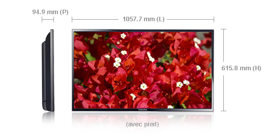 Samsung MD46B Digital signage flat panel 116.8 cm (46") 350 cd/m² Full HD Black Linux