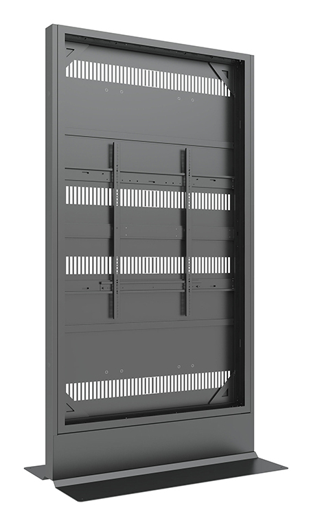 Multibrackets M Pro Series - Enclosure 98" Totem Covered Floorbase Black