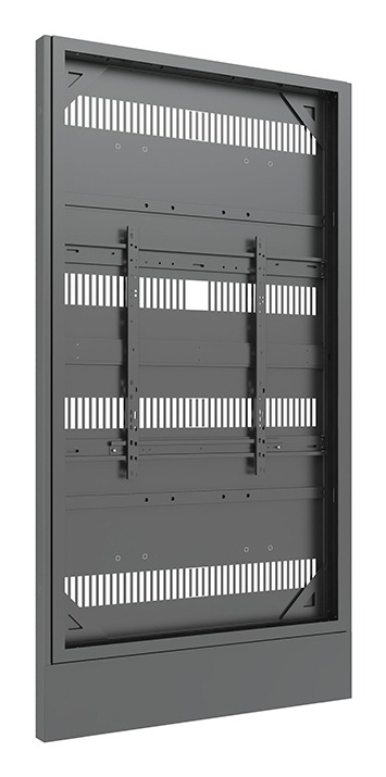 Multibrackets M Pro Series - Enclosure 85" Totem Covered Floormount Black
