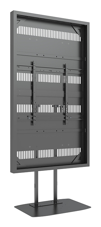Multibrackets M Pro Series - Enclosure 86" Floorbase Dual Pole Black
