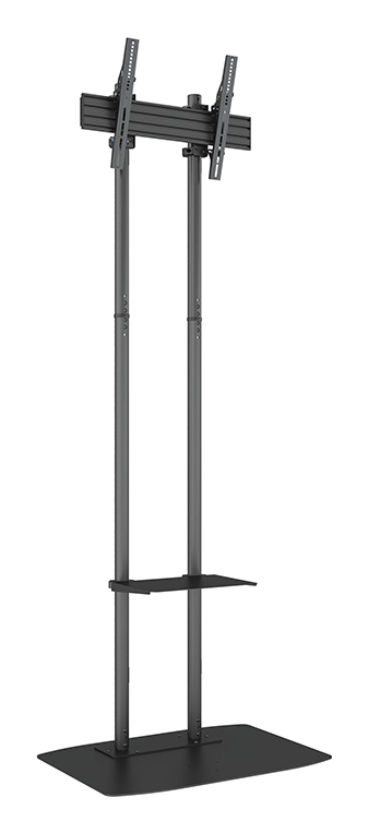 Multibrackets M Dual Pole Floorbase Pro 75" - 98" AV shelf