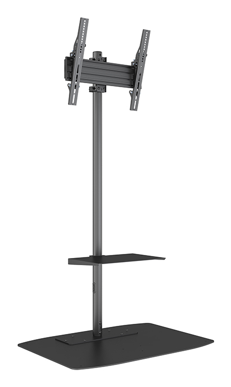 Multibrackets M Single Pole Floorbase Pro 32" - 65" AV Shelf