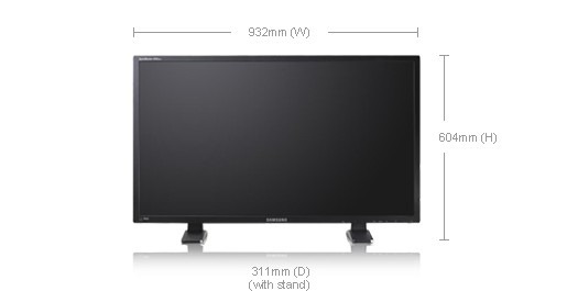 Samsung 400DXn - 40" TFT Digital signage flat panel 101.6 cm (40") 700 cd/m² WXGA Black