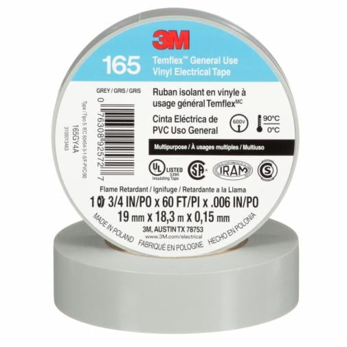3M Temflex Vinyl Electrical Tape 165 100 pc(s)