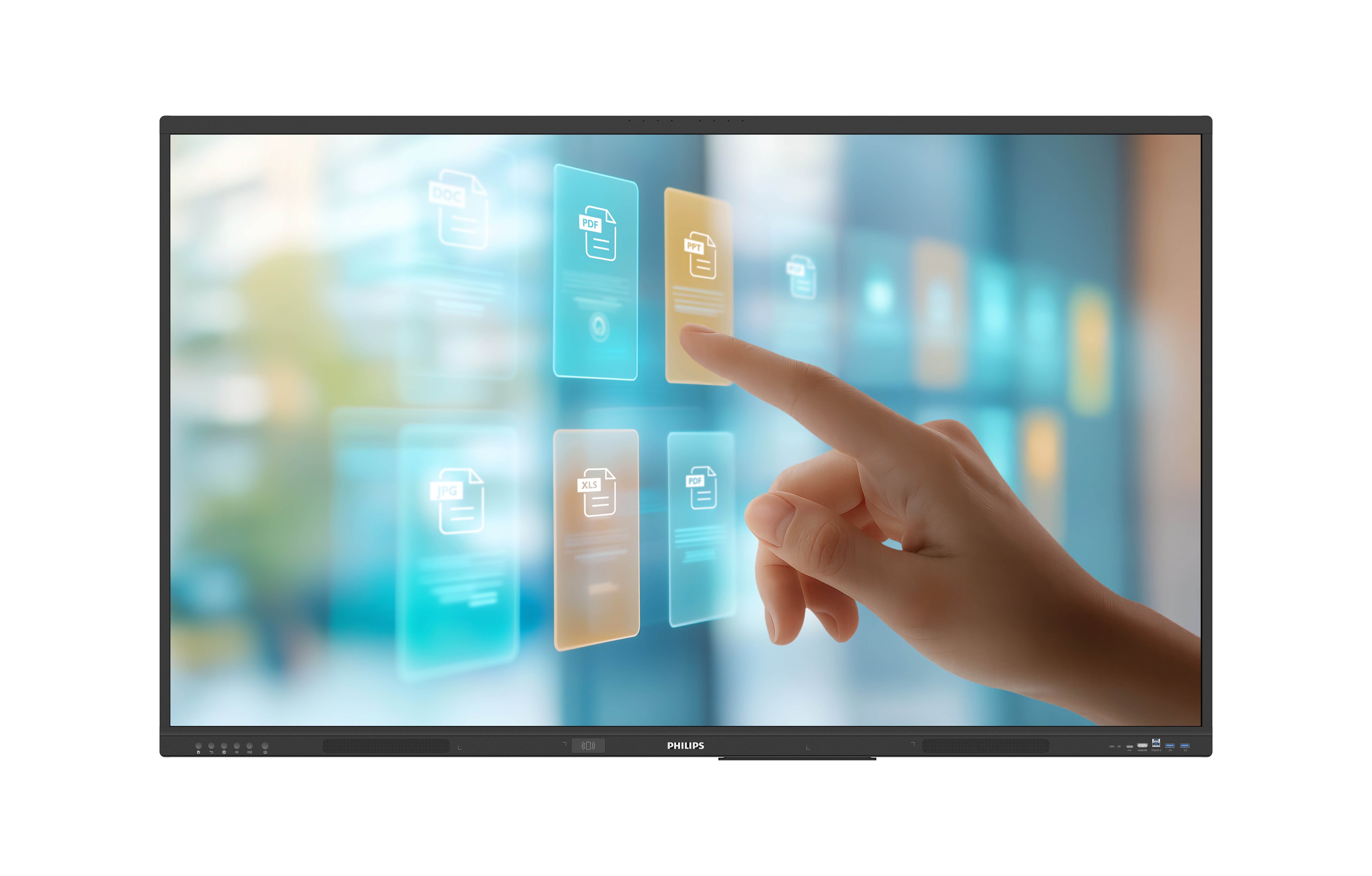 Philips 65BDL4252E Interactive flat panel 165.1 cm (65") LCD Wi-Fi 400 cd/m² 4K Ultra HD Black Touchscreen Built-in processor Android 14 18/7