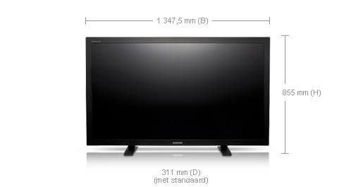 Samsung SyncMaster 570DXn - 57" B2B LCD (LAN) Digital signage flat panel 144.8 cm (57") 600 cd/m² Full HD Silver