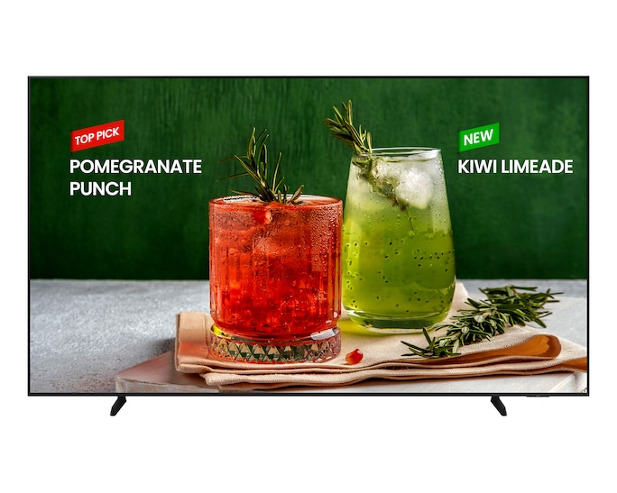 Samsung Business TV BED-H Digital signage flat panel 2.49 m (98") Wi-Fi 4K Ultra HD Black Built-in processor Tizen