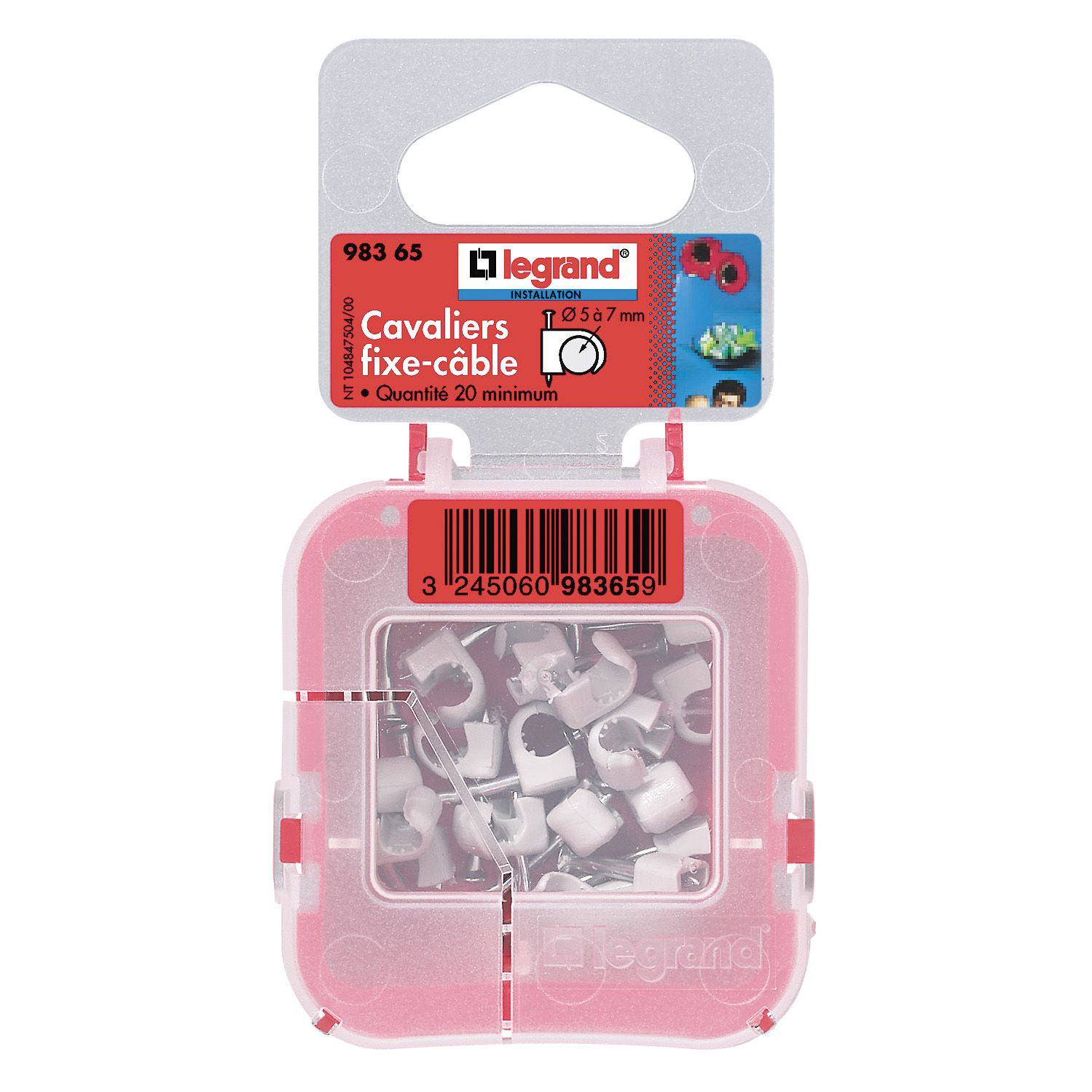 Legrand 0 983 65 cable clamp Grey 20 pc(s)