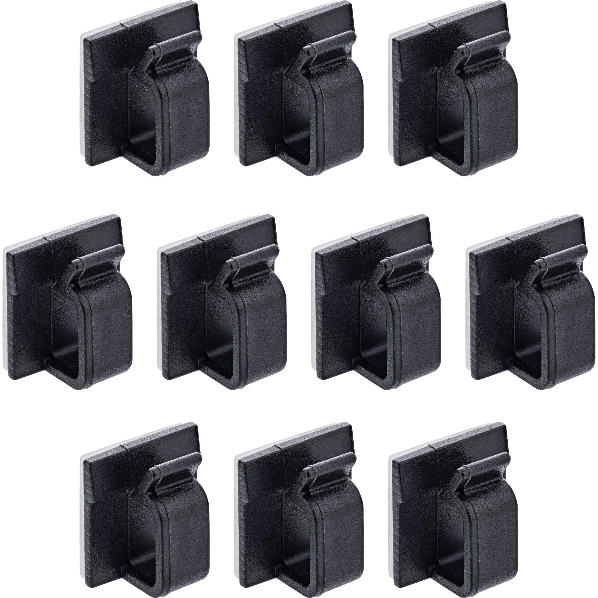 InLine 59971E cable organizer Universal Cable hook Black 10 pc(s)