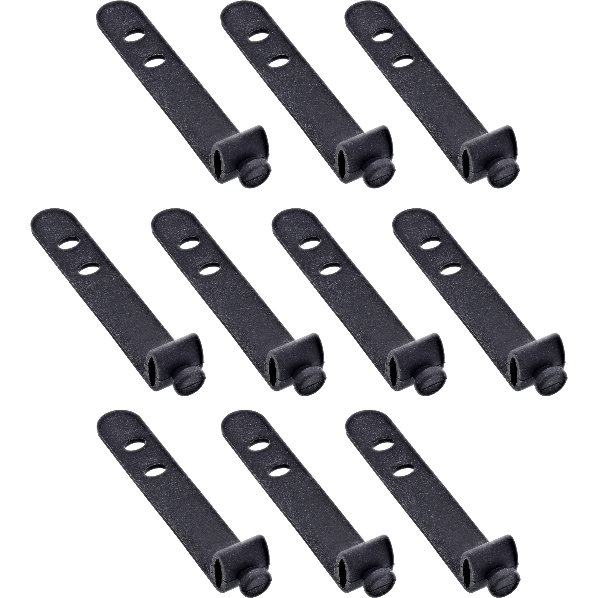 InLine 59972B cable tie Ladder cable tie Silicone Black 10 pc(s)