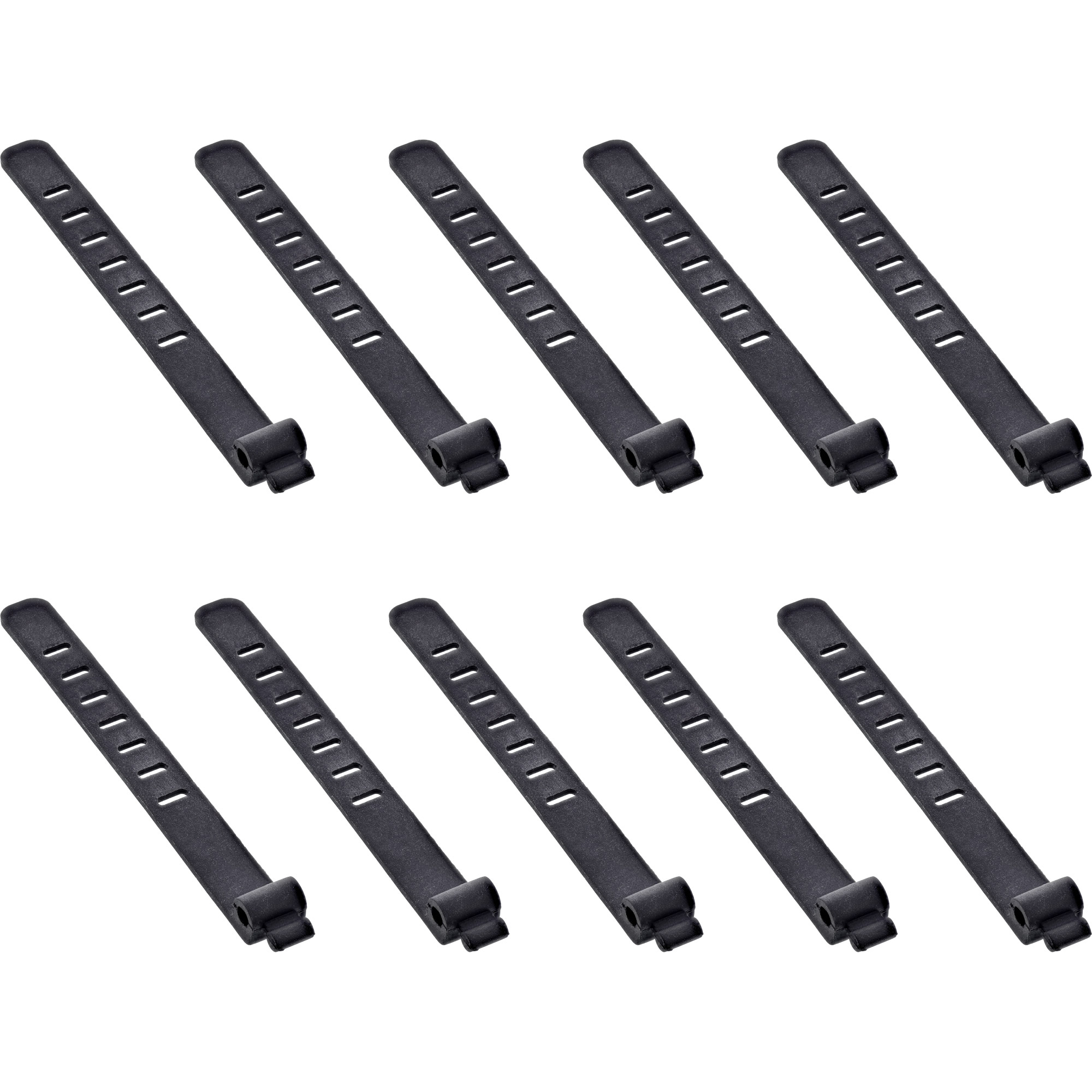 InLine 59972A cable tie Ladder cable tie Silicone Black 10 pc(s)