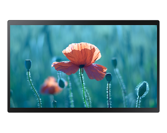 Samsung QB24R-T Digital A-board 61 cm (24") Wi-Fi 250 cd/m² Full HD Black Touchscreen 16/7