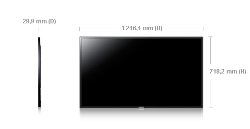 Samsung ME55A Digital signage flat panel 139.7 cm (55") LED 380 cd/m² Full HD Black