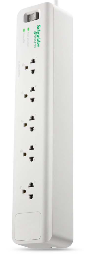APC PMS53-TH surge protector White 5 AC outlet(s) 230 V 3 m