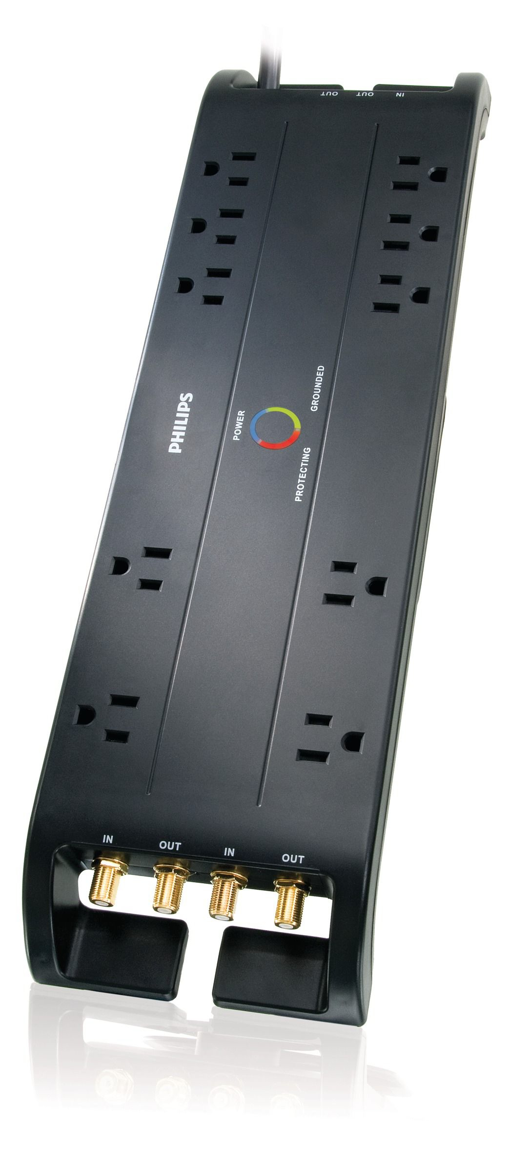 Philips SPP5107G/37 surge protector Black 10 AC outlet(s) 1.8 m