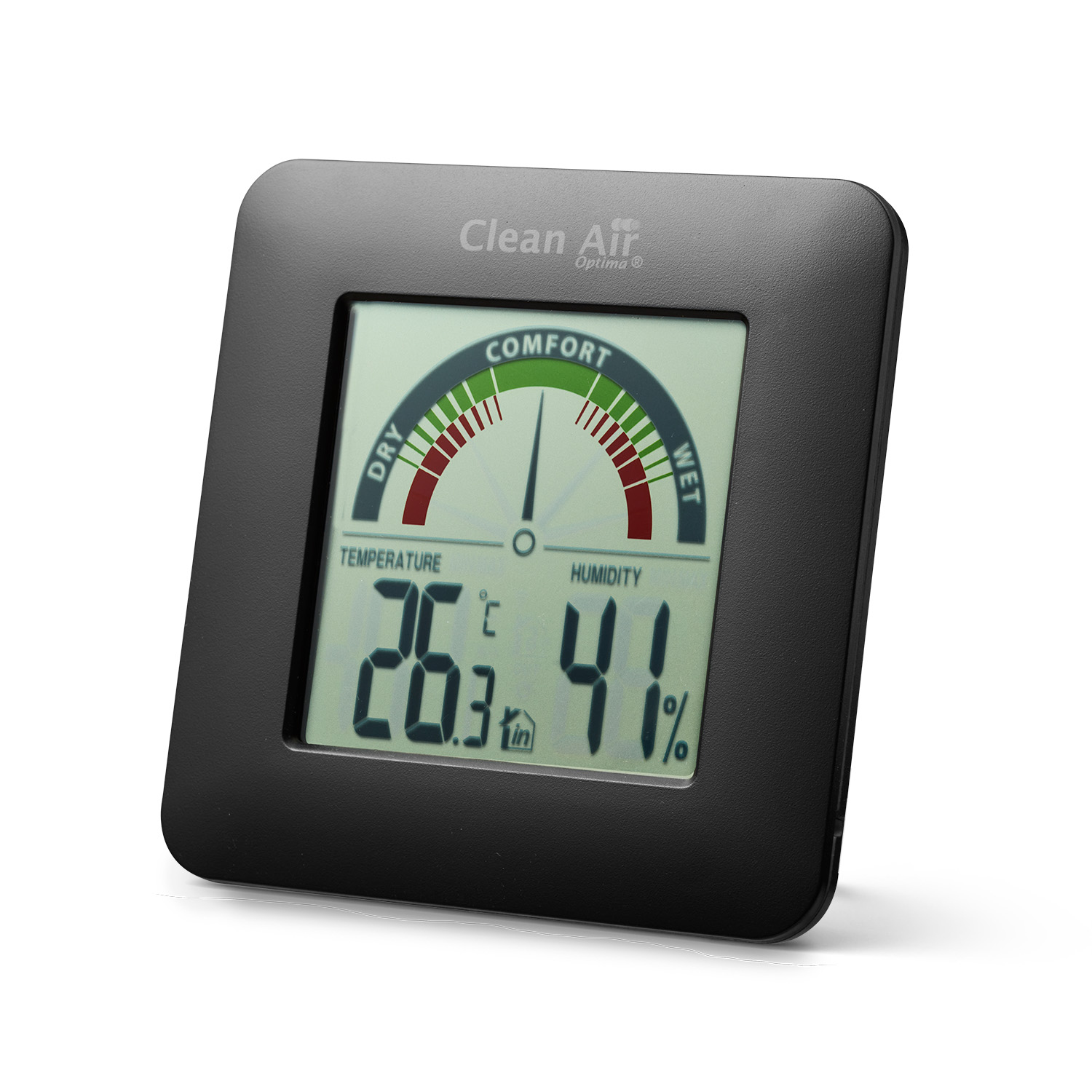 Clean Air Optima HT01B hygrometer/psychrometer Indoor Electronic hygrometer Black