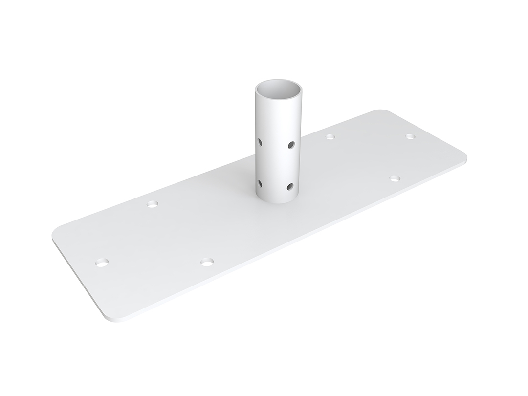 Multibrackets M Pro Series - Bolt Down Pole Plate White
