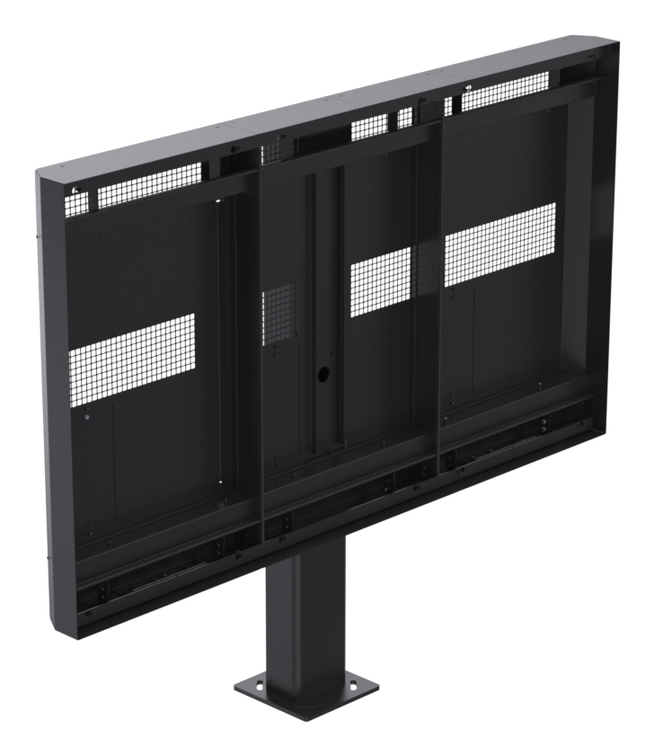 Ergonomic Solutions SpacePole Digital Signage Outdoor triple menu board OH55DX (w/o flange cover)