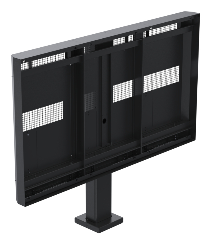 Ergonomic Solutions SpacePole Digital Signage Outdoor triple menu board OH55DX (with flange cover)