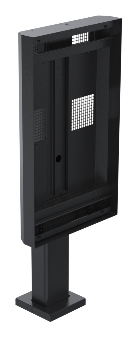 Ergonomic Solutions SpacePole Digital Signage Outdoor single menu board OH55DX (with flange cover)
