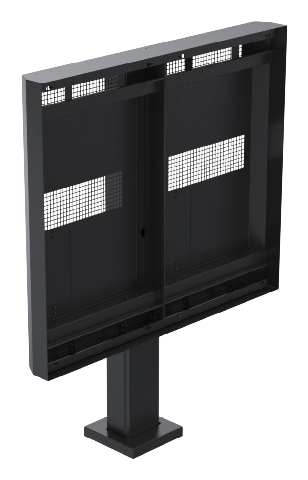 Ergonomic Solutions SpacePole Digital Signage Outdoor dual menu board OH55DX (with flange cover)