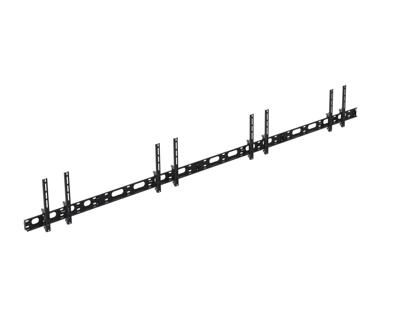 Ergonomic Solutions SpacePole Digital Signage Menu Board 4x50" Landscape (Wall Tilting)