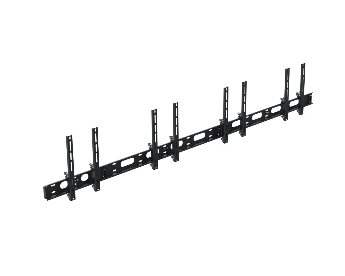 Ergonomic Solutions SpacePole Digital Signage Menu Board 4x55" Portrait (Wall Tilting)