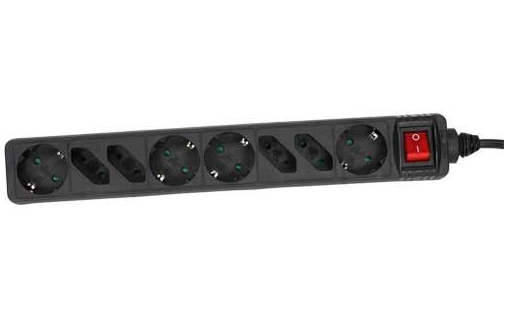 InLine 16483S surge protector Black 8 AC outlet(s) 230 V 3 m