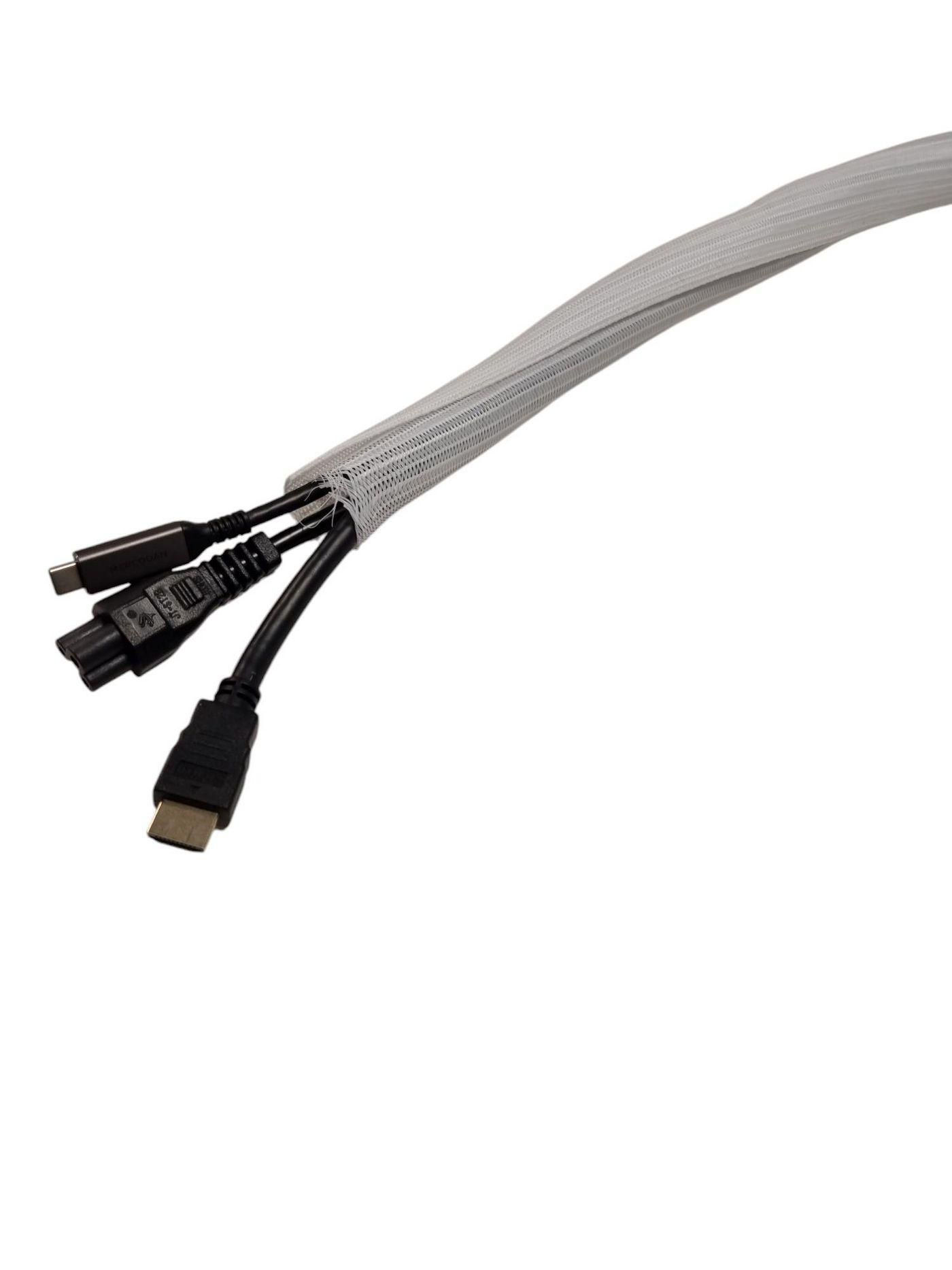 Microconnect Self-wrap cable sleeve Diameter:ø25mm Roll length:50m, white
