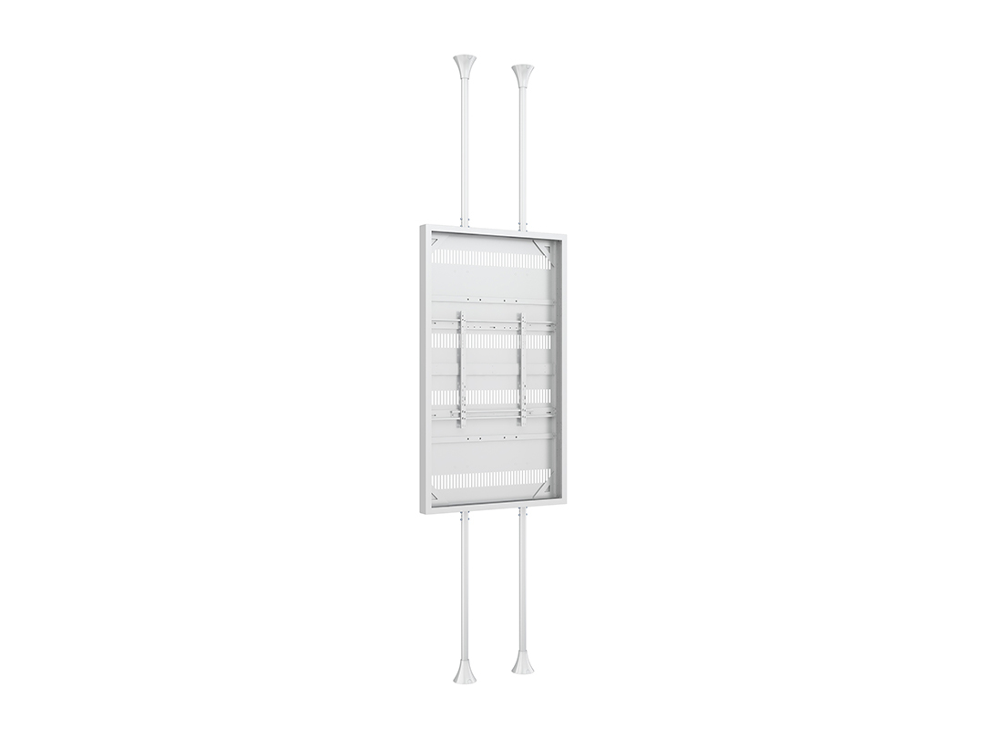 Multibrackets M Pro Series - Enclosure 86" Dual Pole Floor to Ceiling L White
