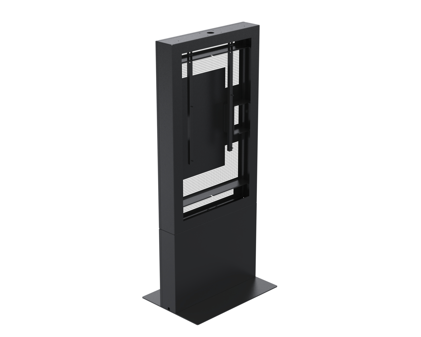 Ergonomic Solutions SpacePole Digital Signage Samsung OM55" freestanding kiosk (window)