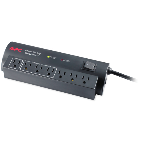 APC P7GT Power-Saving Essential SurgeArrest Black 7 AC outlet(s) 120 V