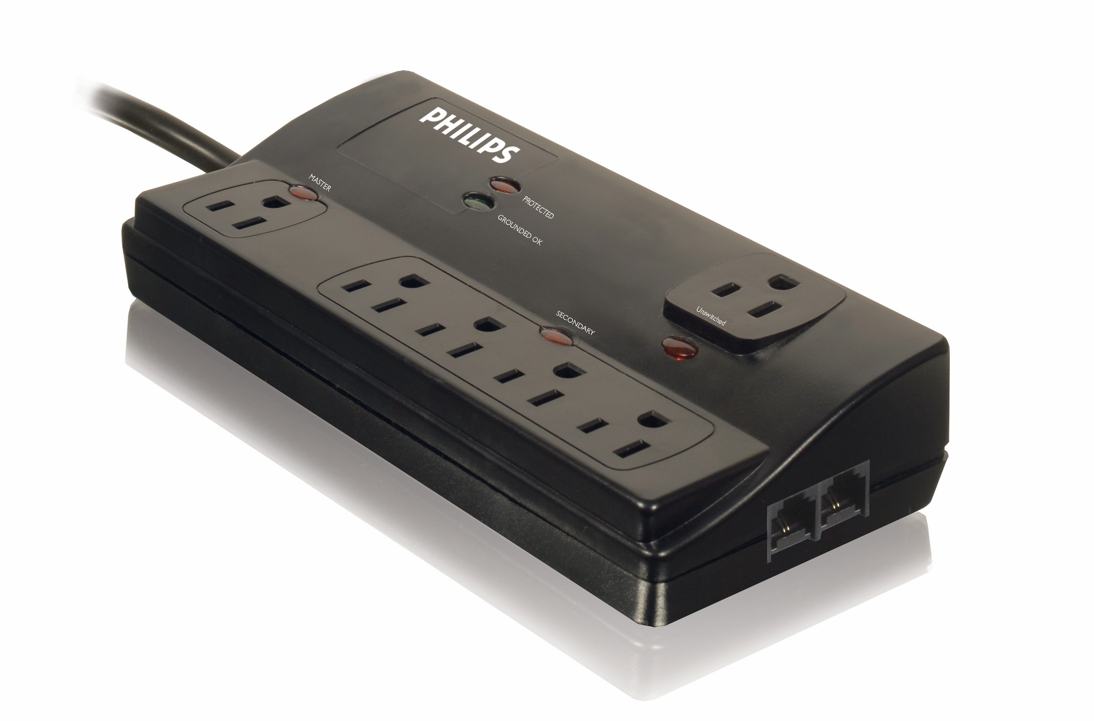 Philips SPP3225WA/17 Surge Protector Black 6 AC outlet(s) 1.8 m