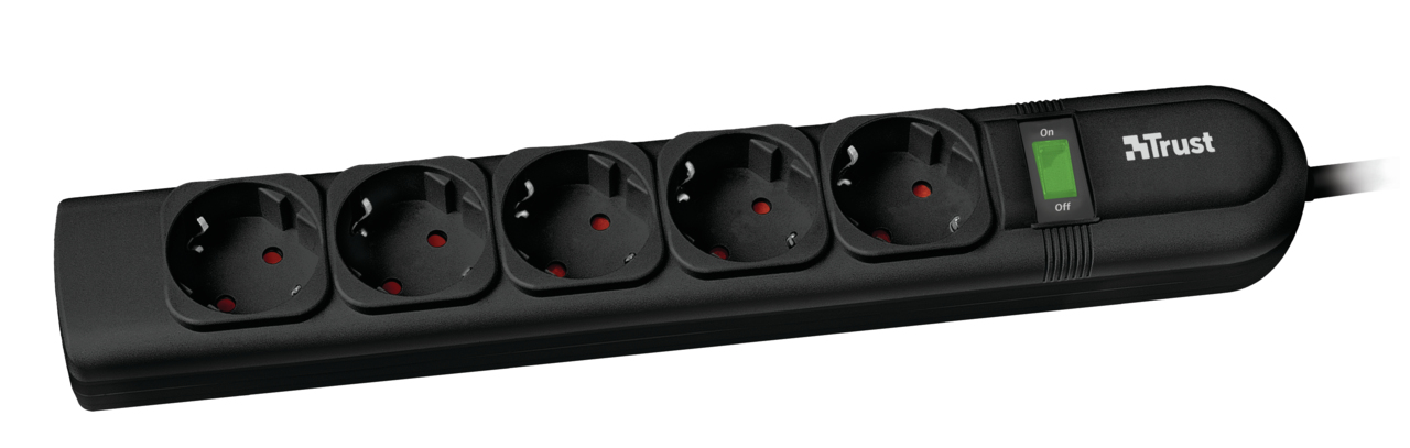Trust Surge Guard Pro PW-3200 Black 5 AC outlet(s)