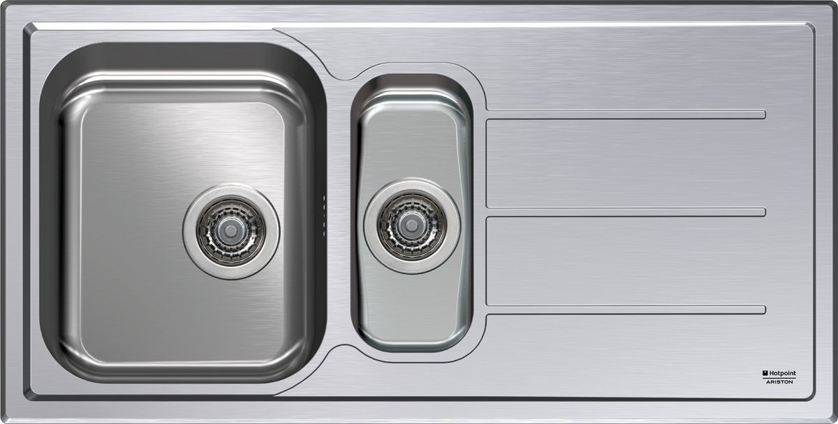 Hotpoint SC100W2 (X) HA kitchen sink Stainless steel